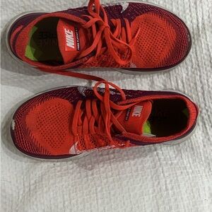 Nike Kids Red and Purple Sneakers